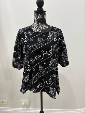 Yasuko Japanese cotton top M/L